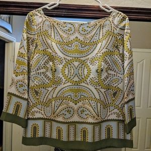 Silky, paisley blouse